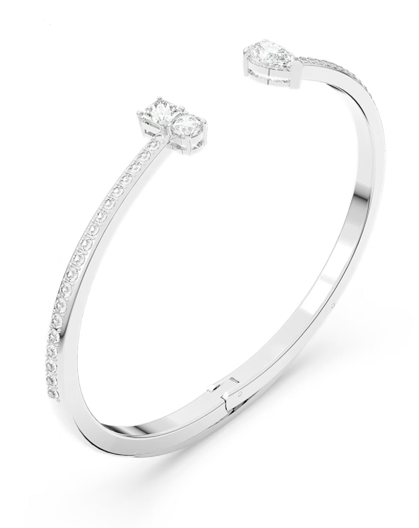 5572664 Swarovski Attract Cuff Bangle, Silver Tone