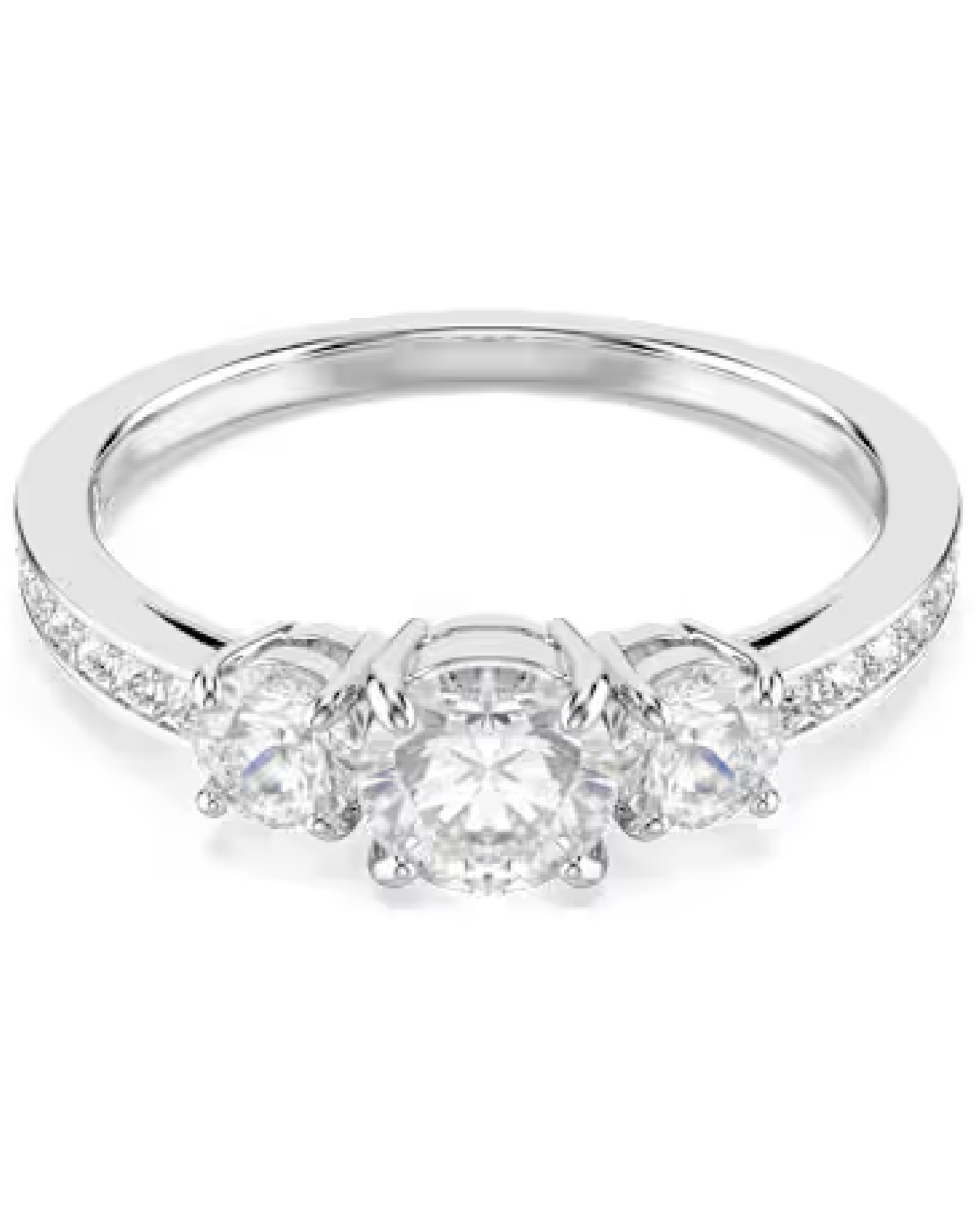 5656291 Swarovski Attract Trilogy White Tone Ring