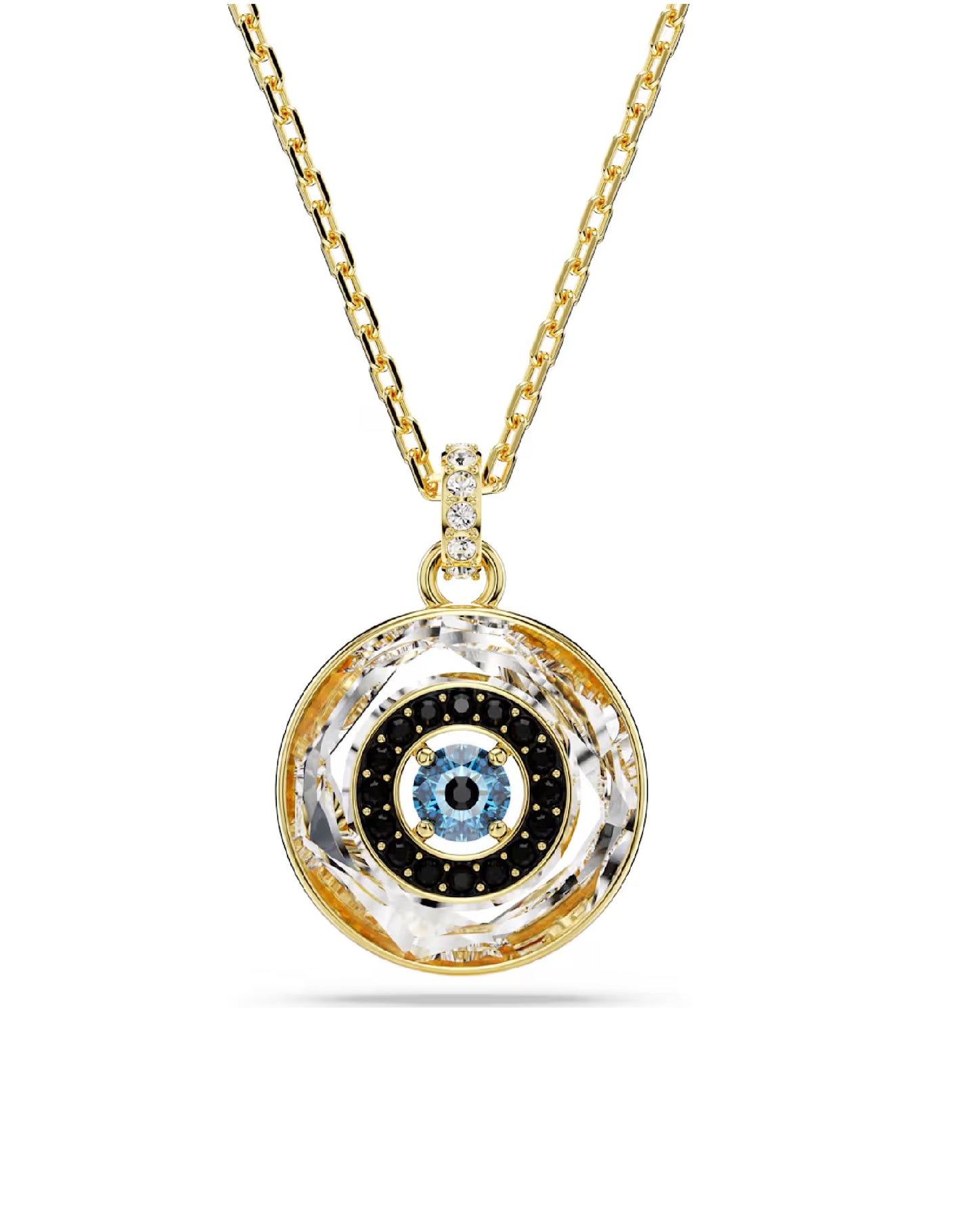5692169 Swarovski Symbolica Yellow Tone Evil Eye Pendant