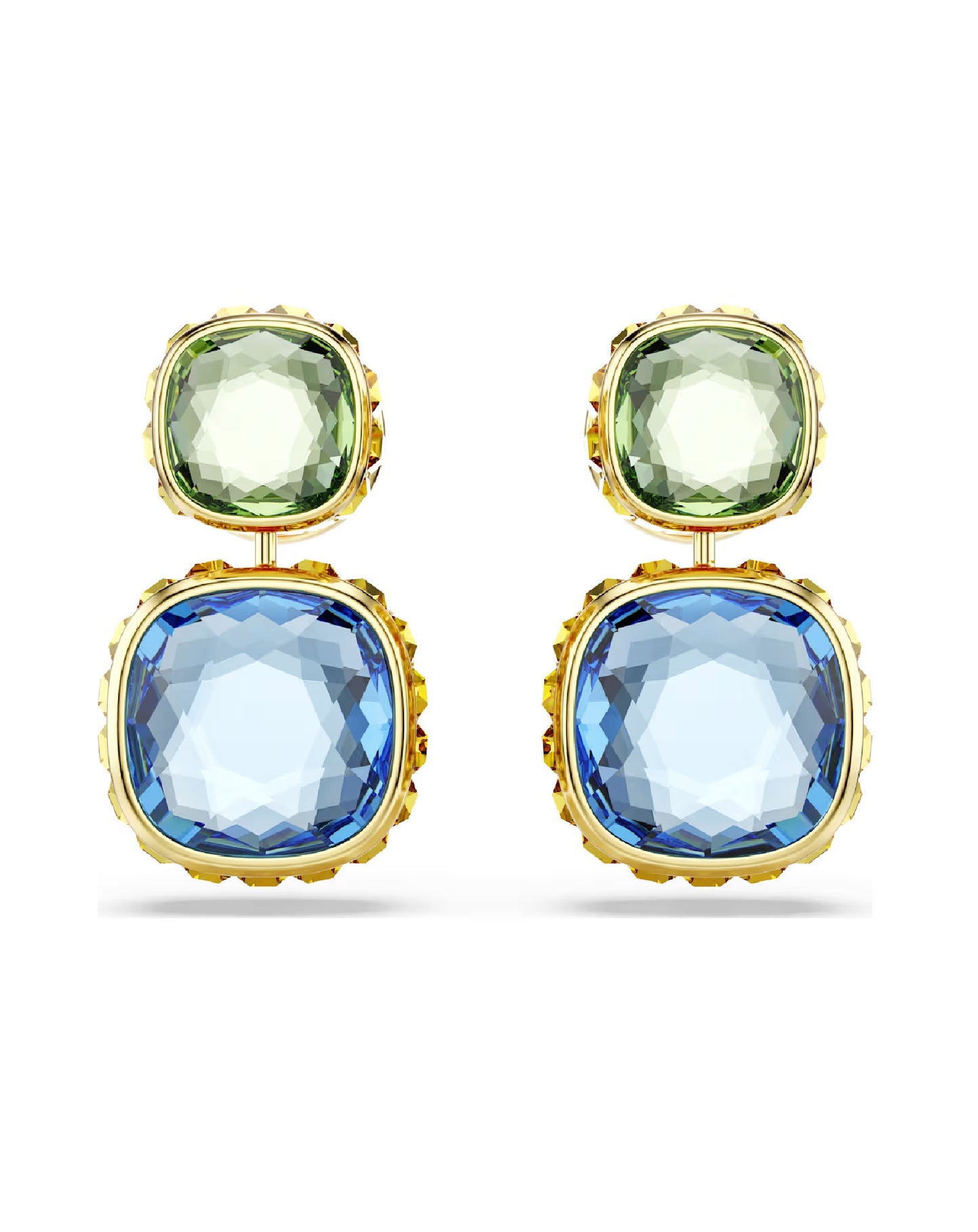 5692492 Swarovski Chroma Drop Earrings, Gold Tone