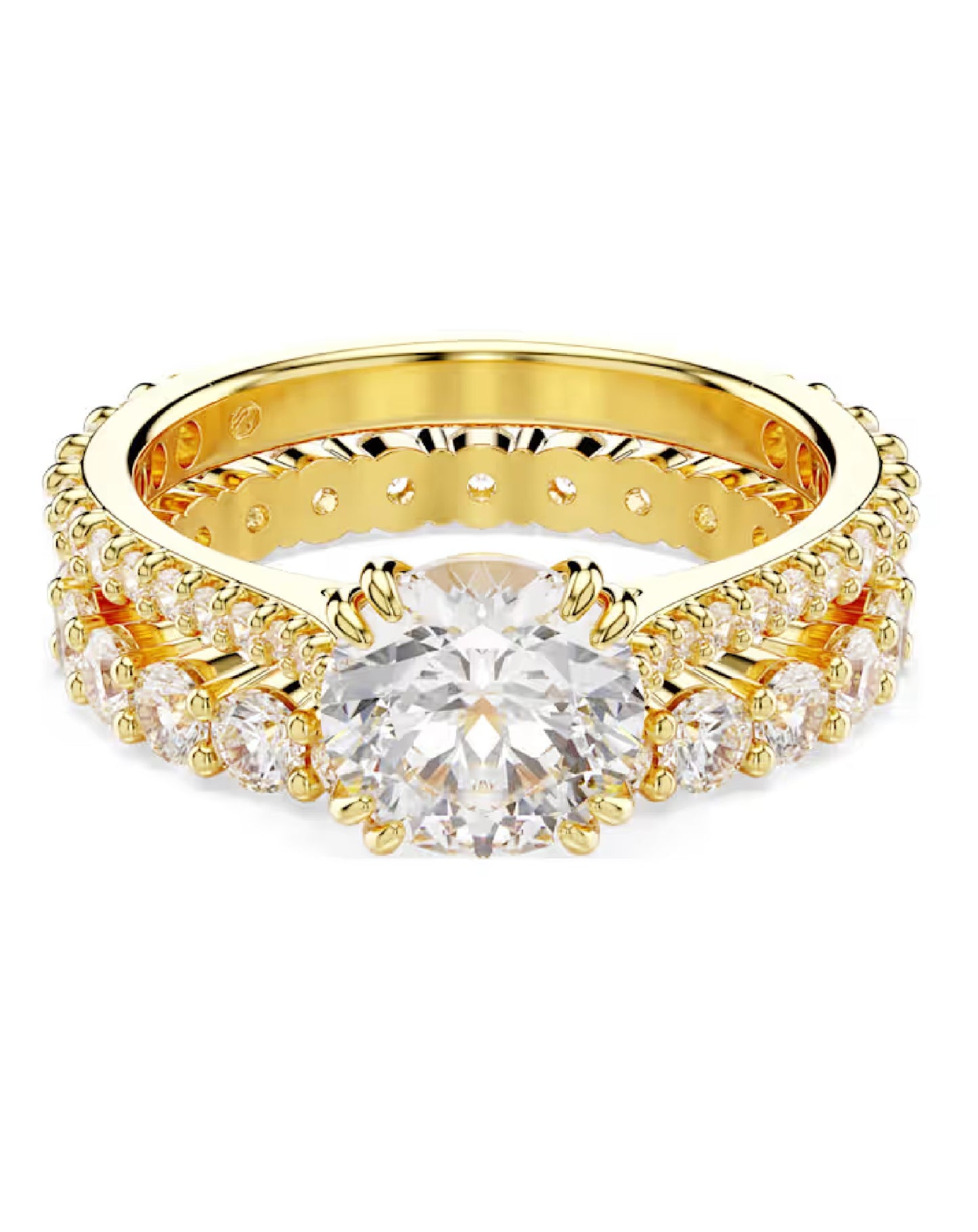 5693509 Stilla Cocktail Ring Yellow Tone Size 60