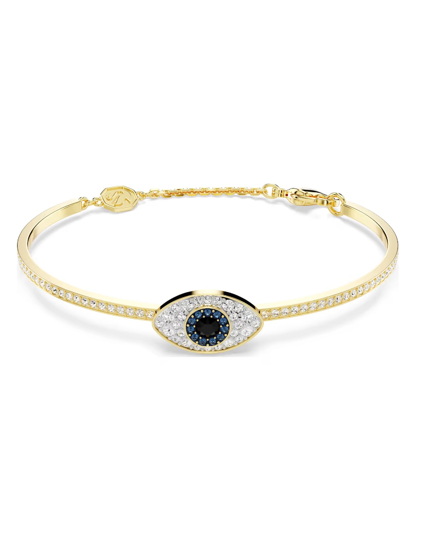 5692171 Swarovski Symbolica Yellow Tone Evil Eye Bracelet Size: M