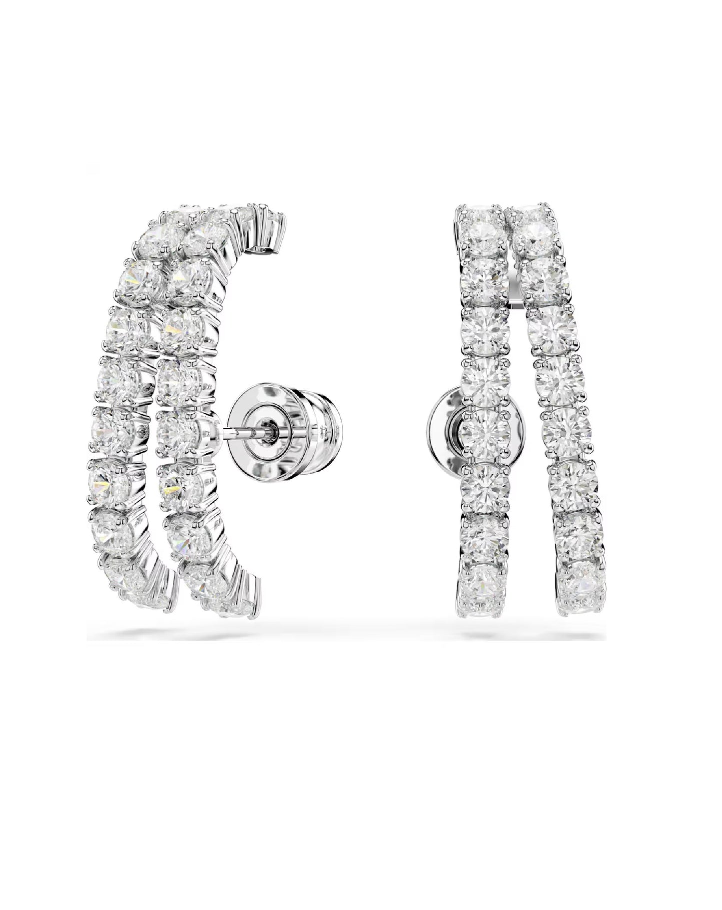 5705835 Swarovski Matrix Ear Cuffs, White Tone