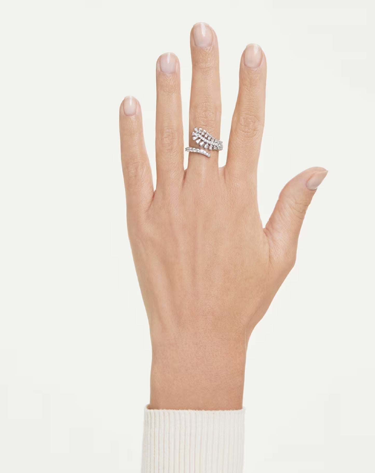 5757838 Swarovski Vienna White Tone, Ring Size 58