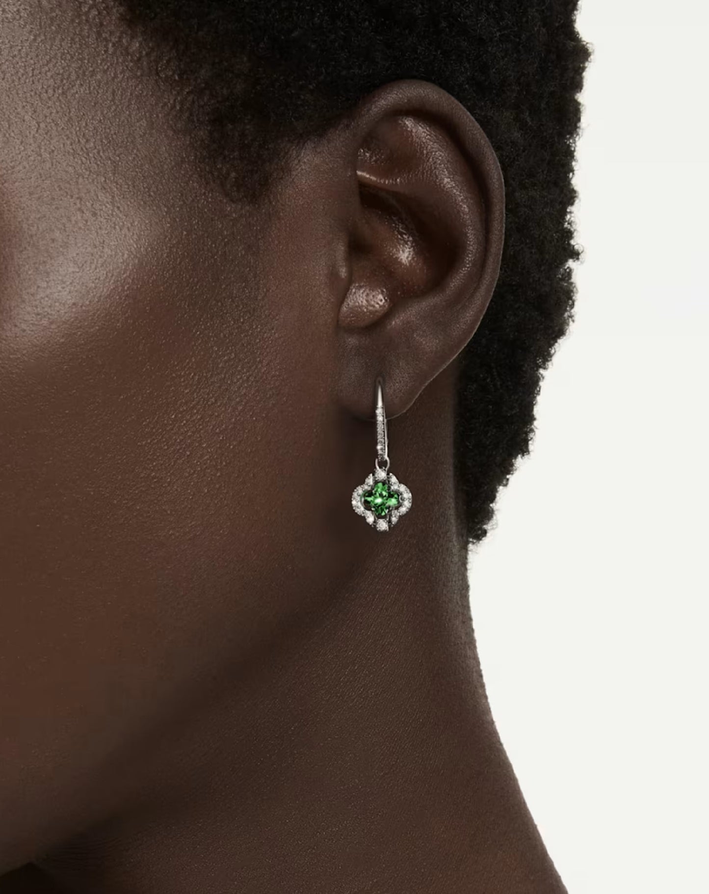 5758001 Green Swarovski Zirconia Earring