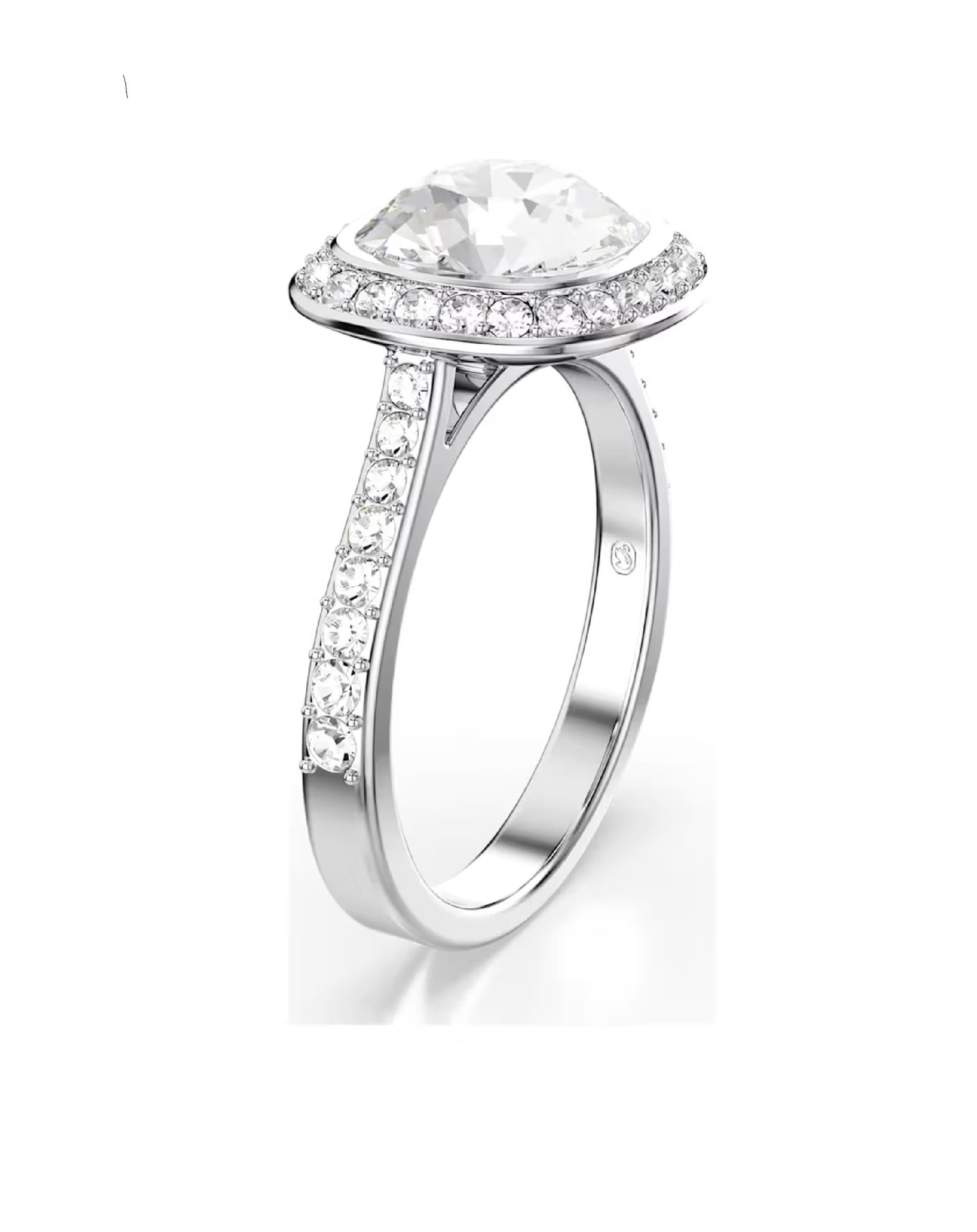 5758471 Swarovski UNA White Tone, Ring Size 55