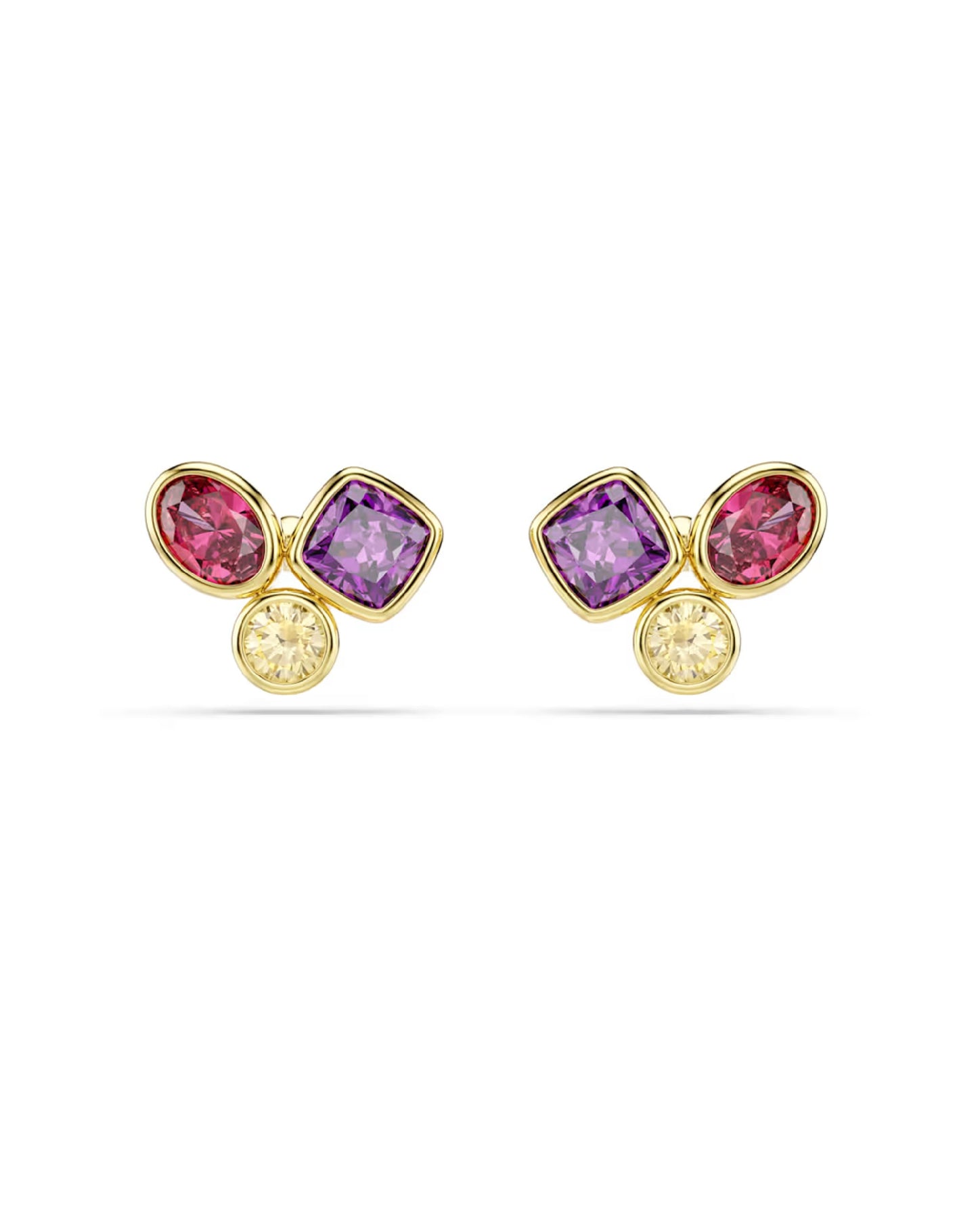 5760019 Swarovski Imber White Tone, Stud Earrings