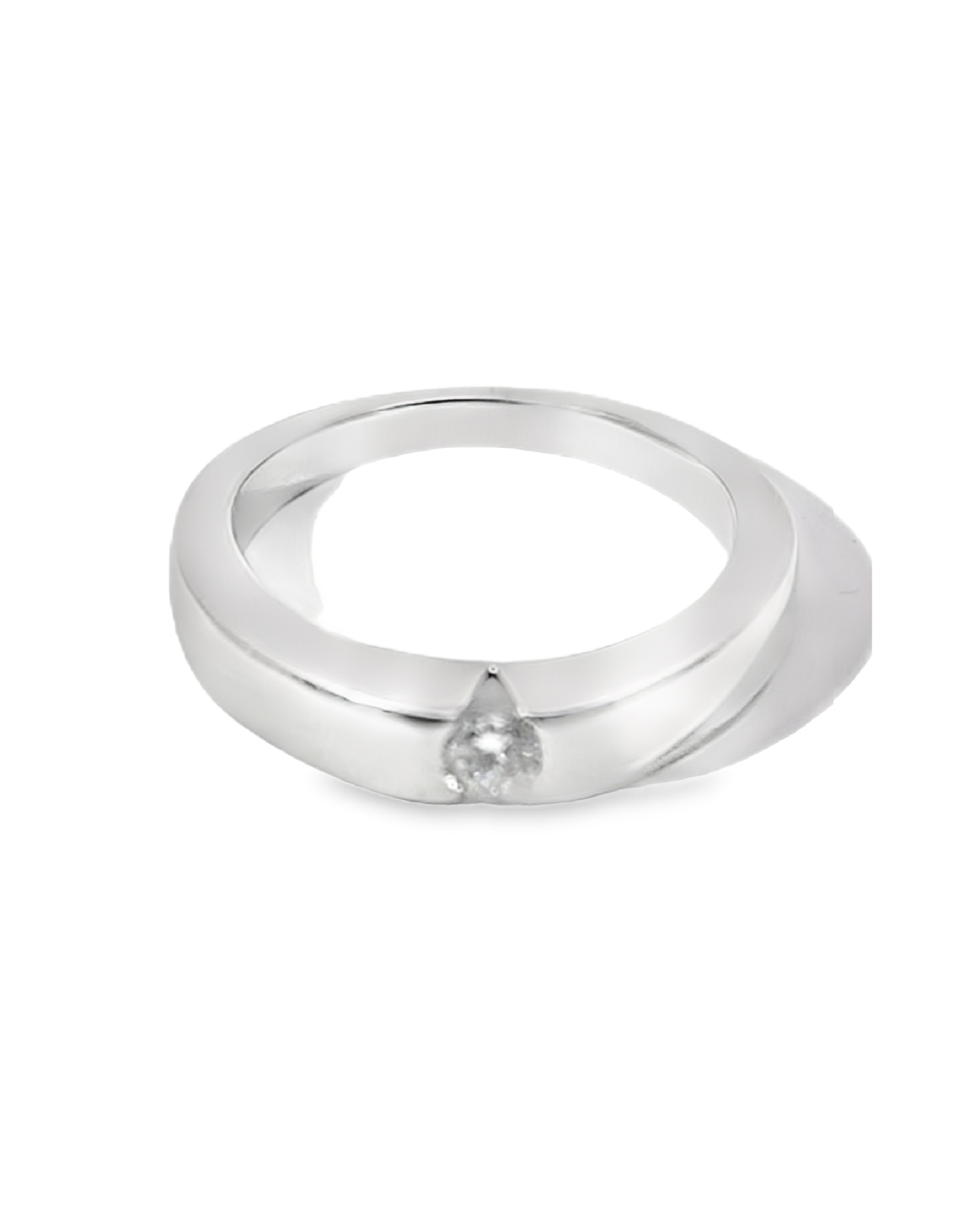 Anillo de diamantes de 14 kt y 7