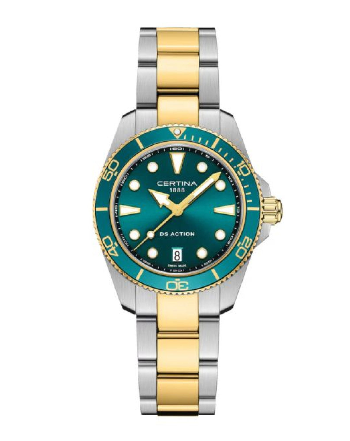 C048.210.22.091.00 Certina DS Action DIVER Green DIAL 34,5 MM