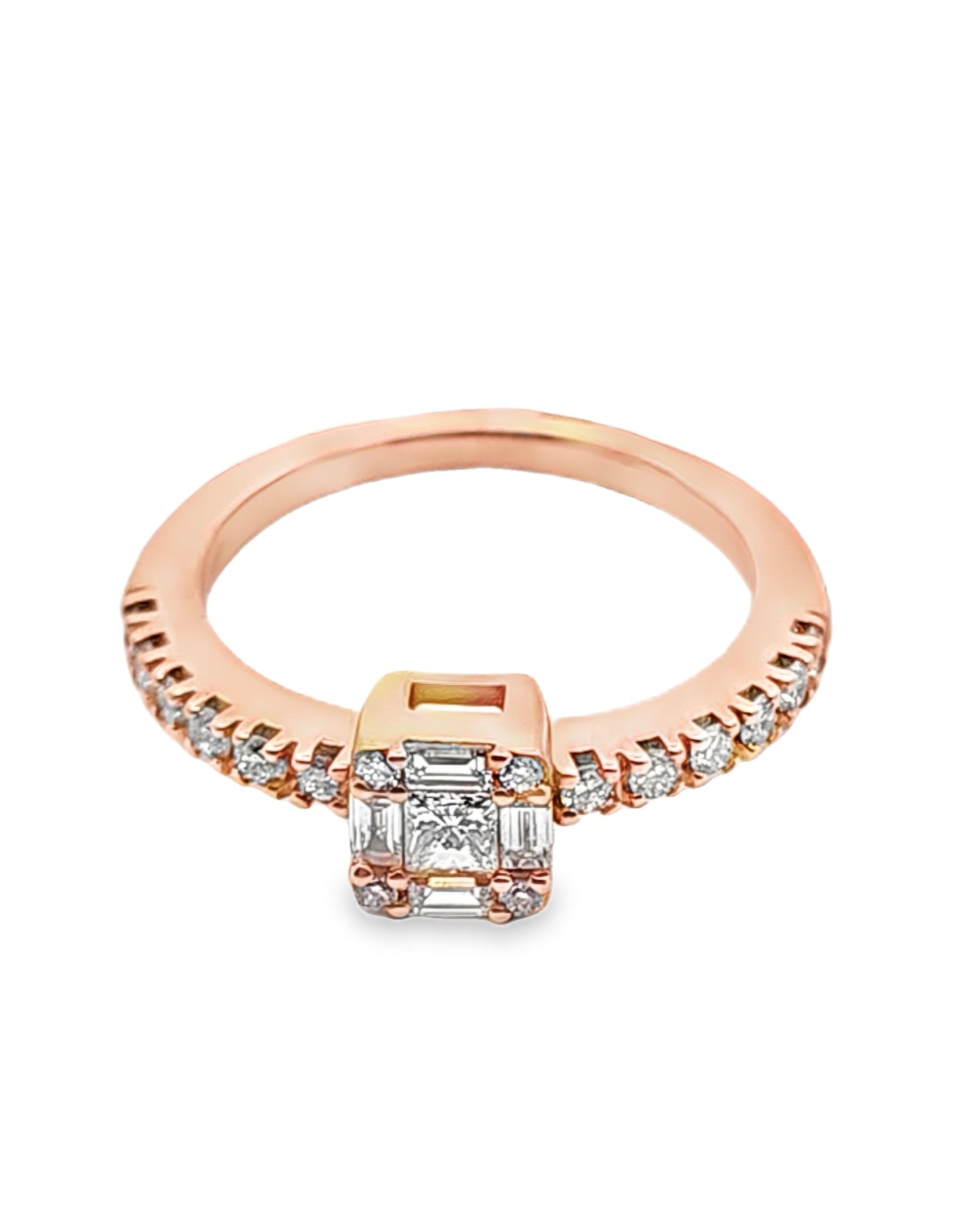 Diamond ring 0.53 Rose gold 18KT
