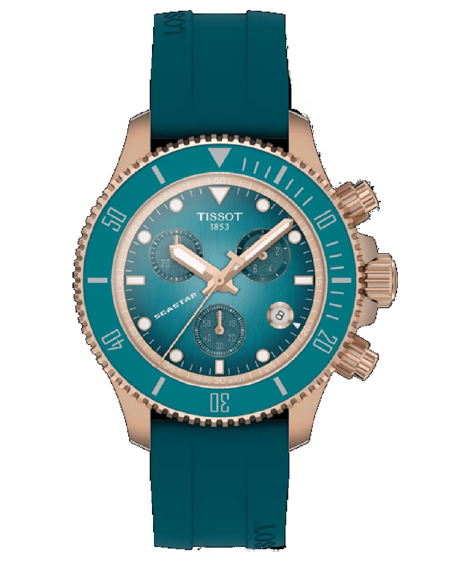 T120.217.37.041.00 SeaStar 1000 Quartz Turquoise 38mm