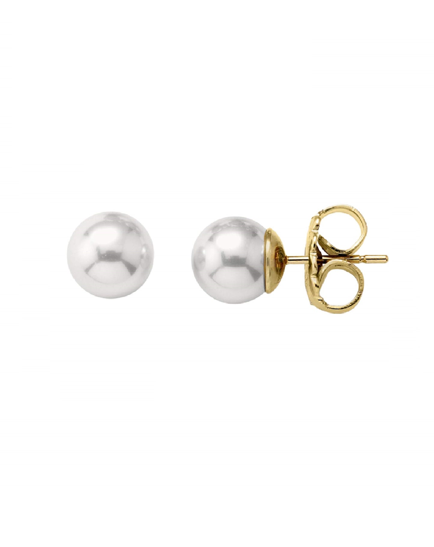 Majorica Yellow Gold Tone Earring Eternal Earrings