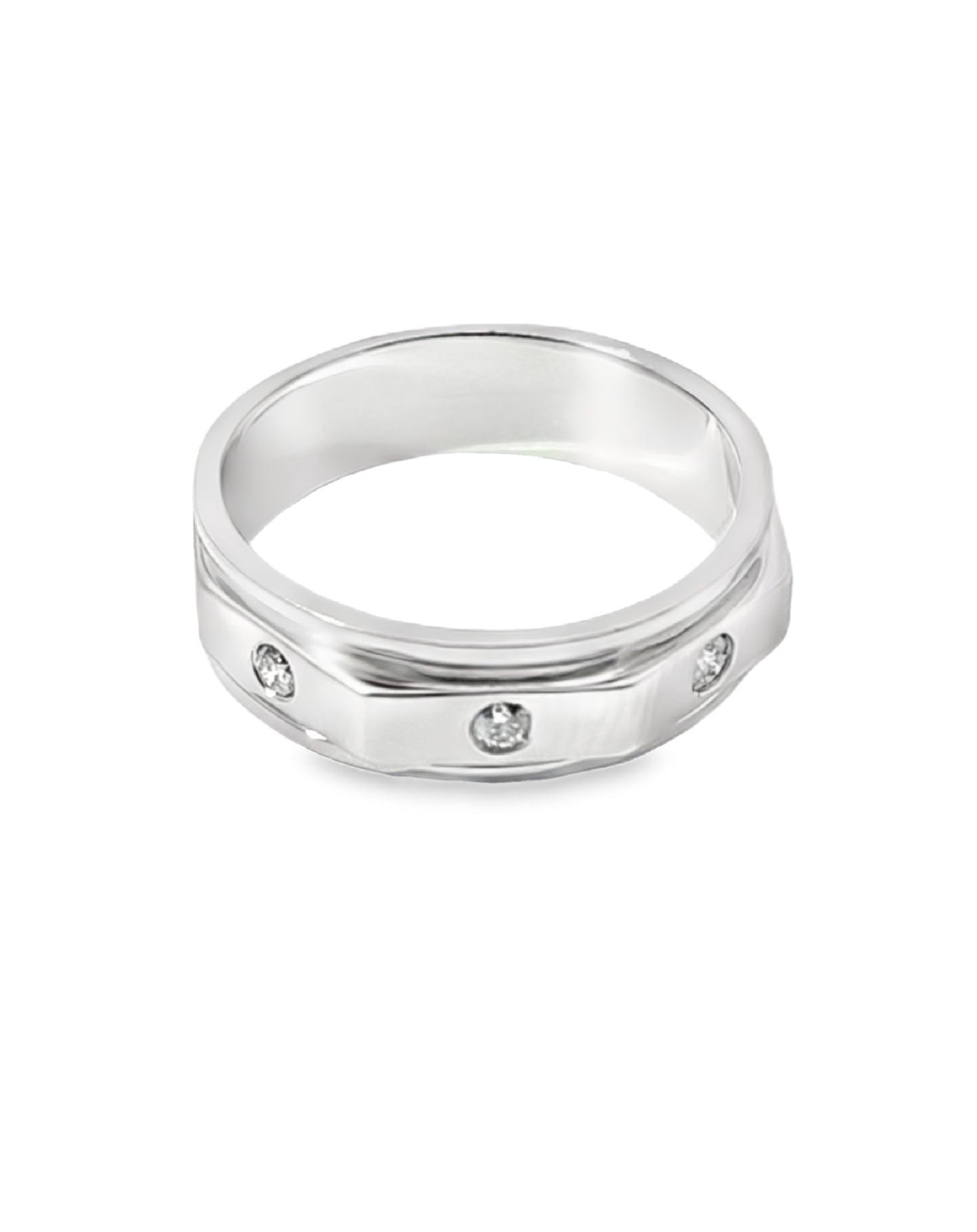 Men's 4 DiamondS Ring, 0.21CT