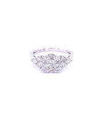Diamonds Diamond Ring Cluster Setting, 1.00 CT Rings
