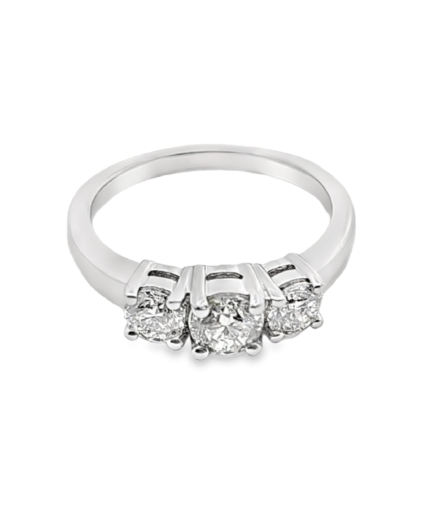 14 Kt TRILOGY Diamond Ring, 1.07 CT