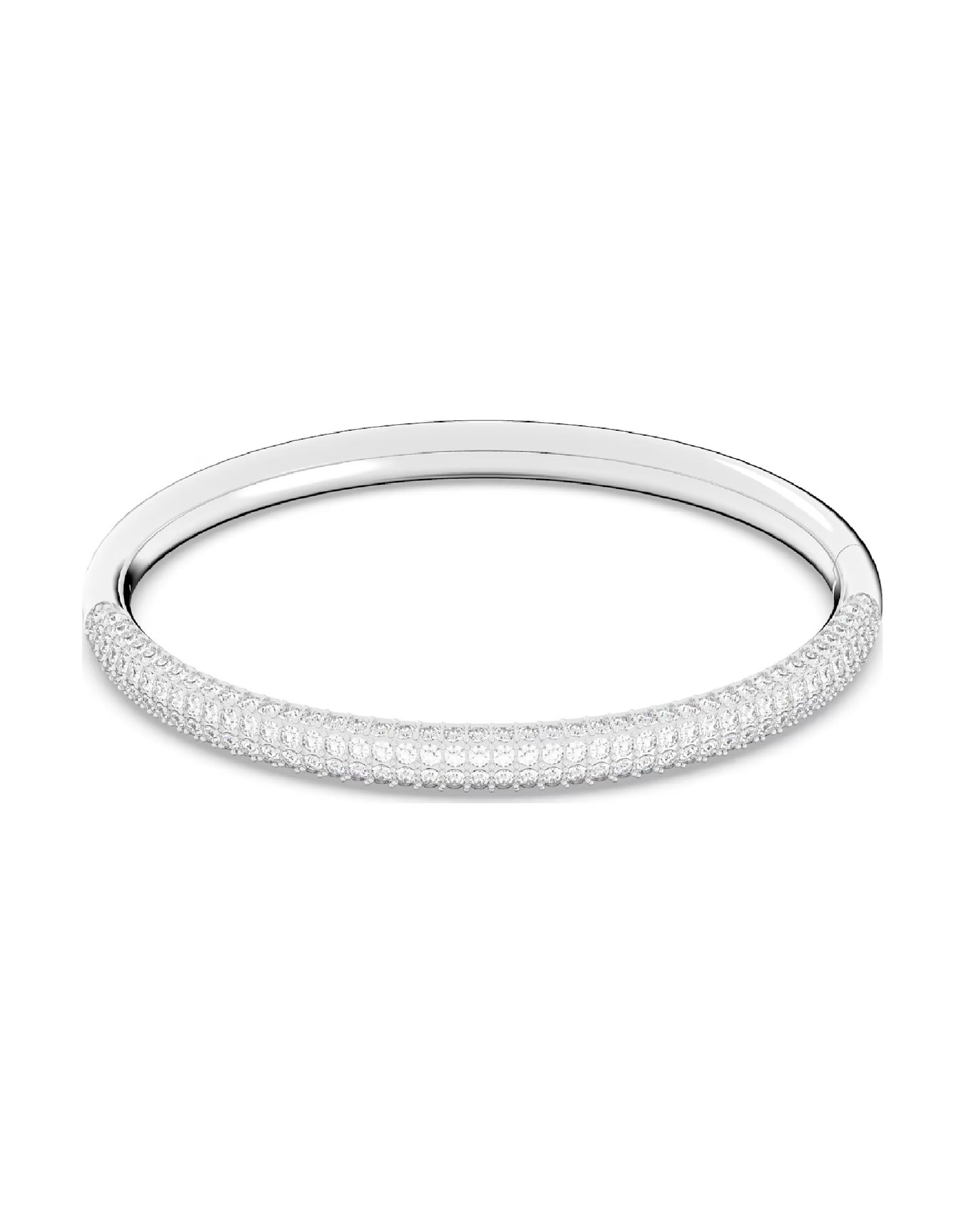 Swarovski Swarovski WHITE Rhodium Plated STONE bangle Bracelets