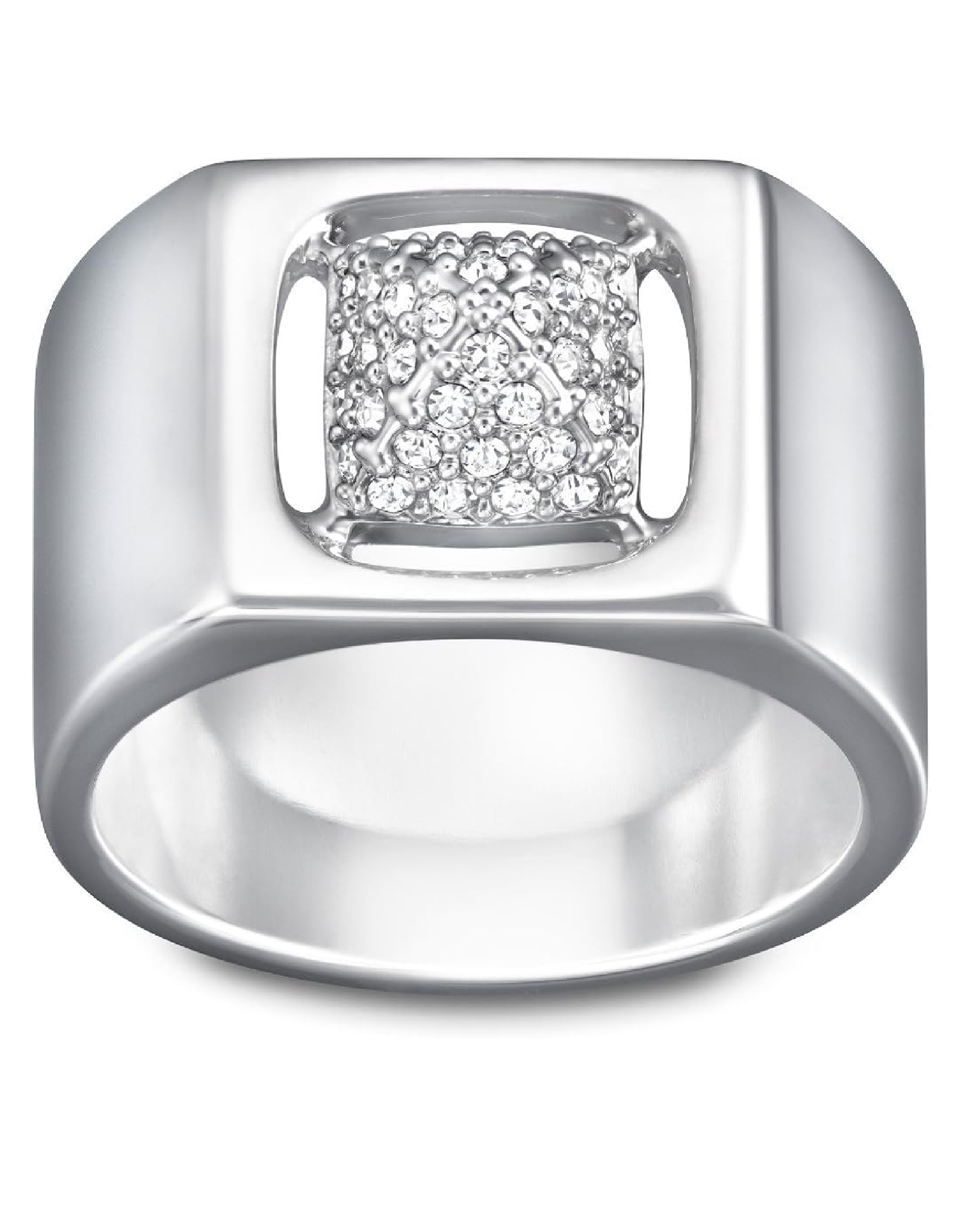 5063705 Swarovski Tactic White Tone Ring