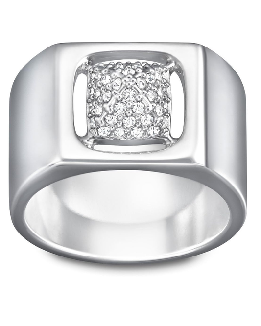 5063705 Swarovski Tactic White Tone Ring