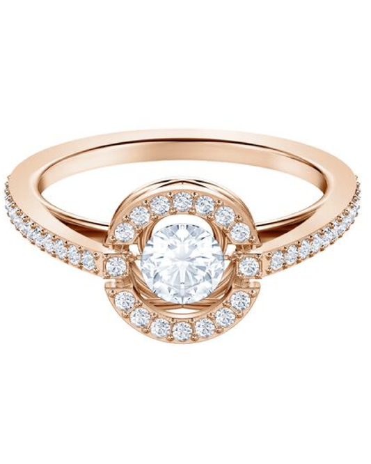 5482703 Swarovski Sparkling Dance Rose Tone Ring