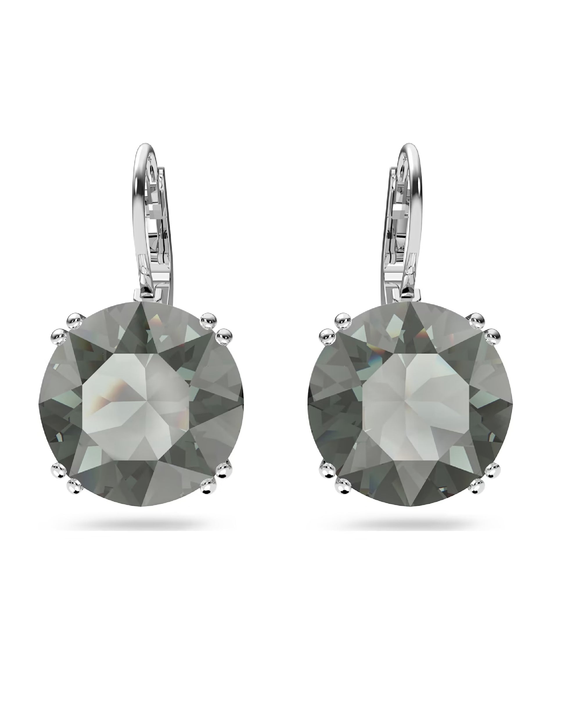 Swarovski 5636567 Swarovski MILLENIA Drop Earrings White Tone Round Earrings