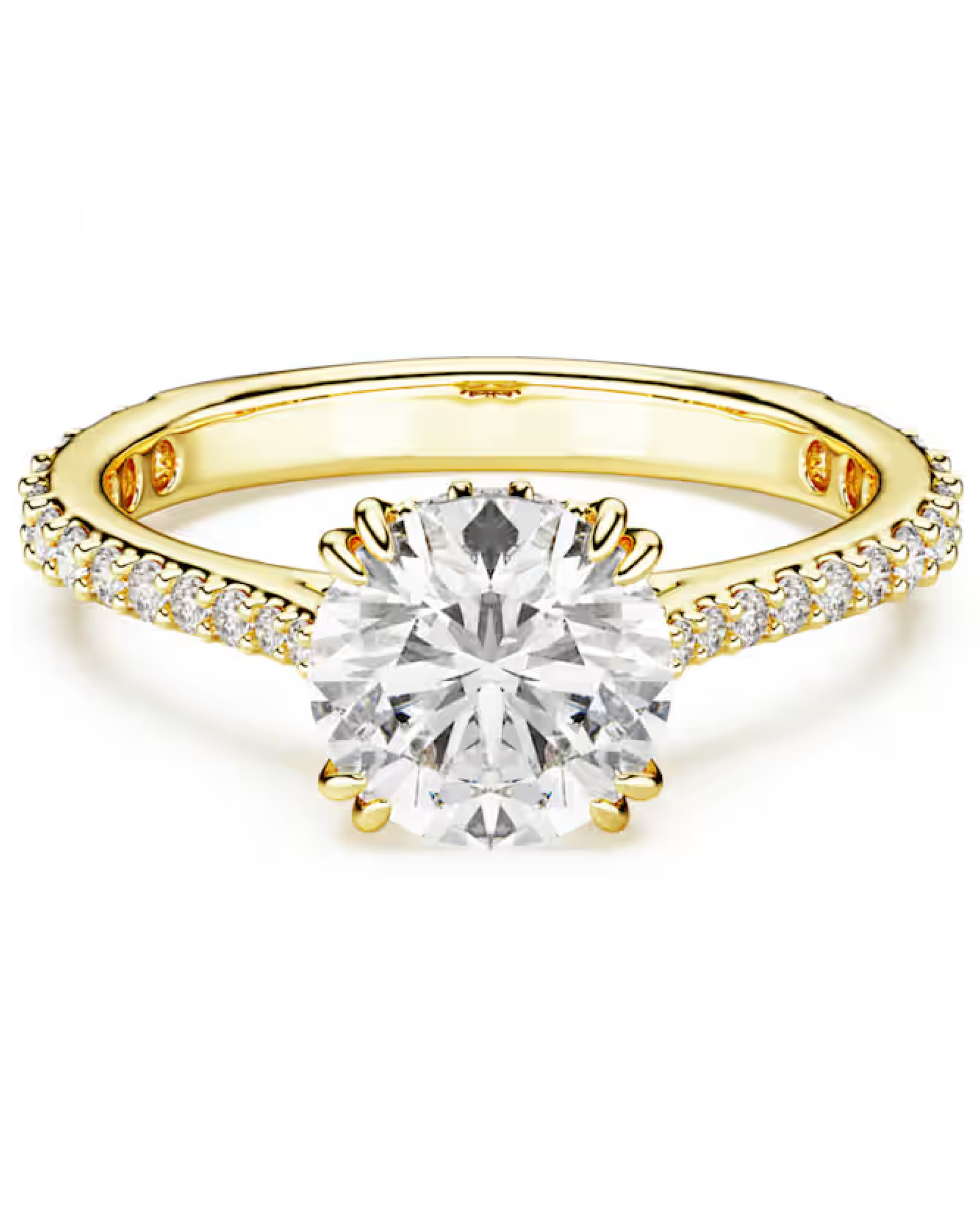 5642619 Swarovski Constella Cocktail Yellow Tone Ring
