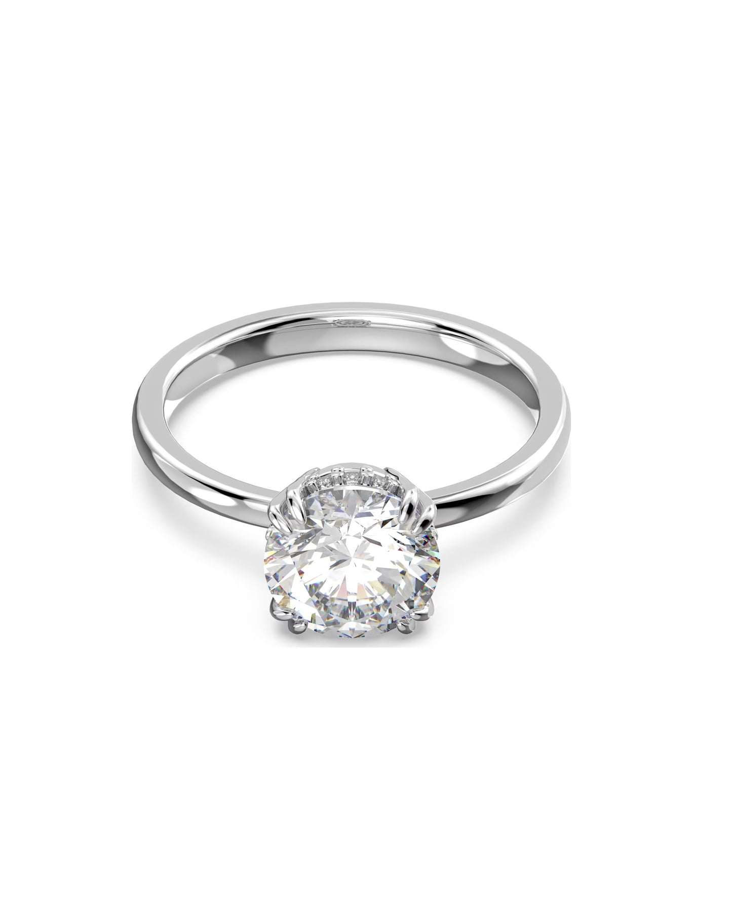 5642635 Swarovski Constella Ring, White Tone, Size 50