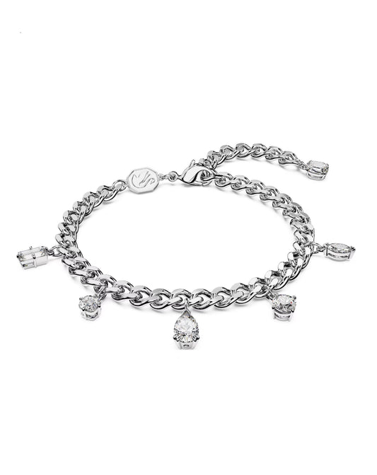 Swarovski Swarovski White Tone DEXTERA Pavé Bracelet Bracelets
