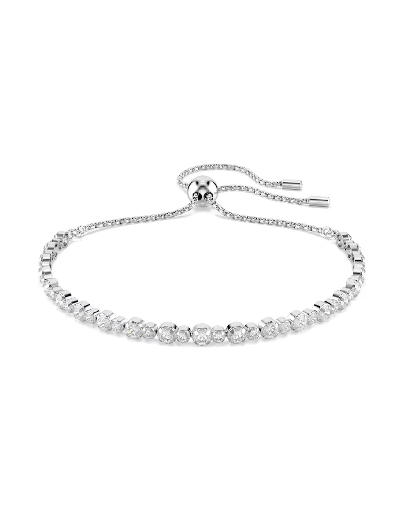 5677813 Swarovski Matrix Bracelet Size M, White Tone