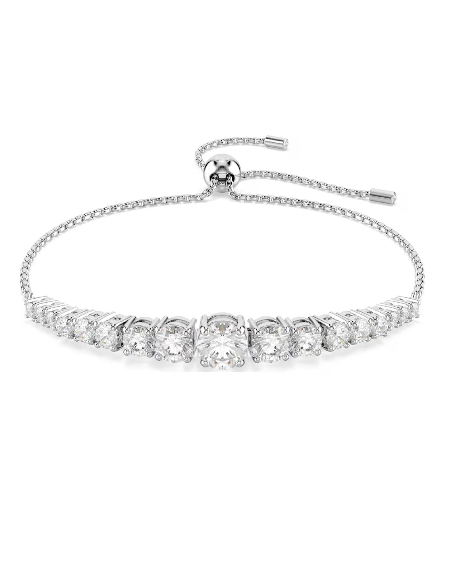 5689633 Swarovski Matrix Bracelet Size M, White Tone
