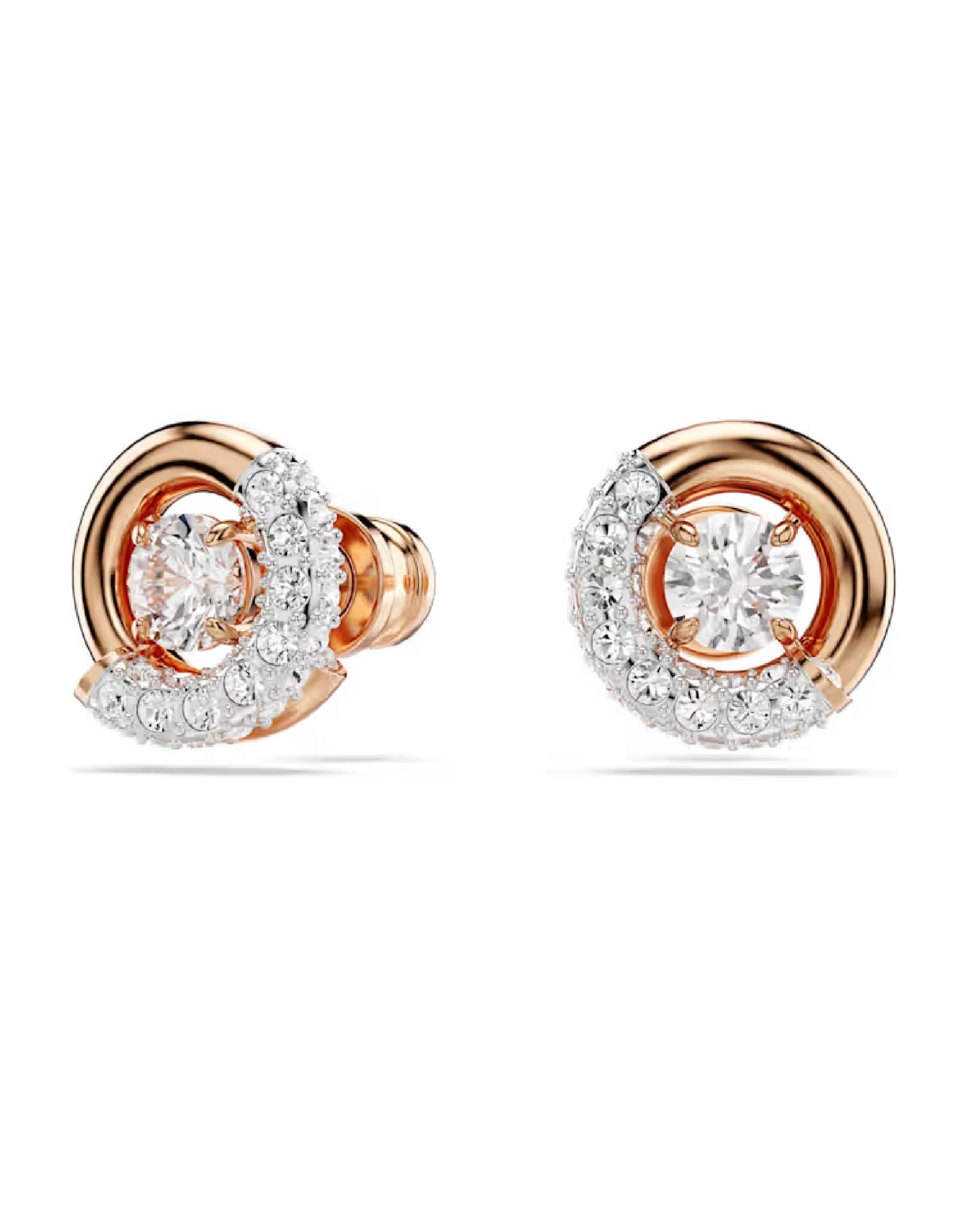 5692258 Swarovski Dextera Rose Tone Stud Earrings