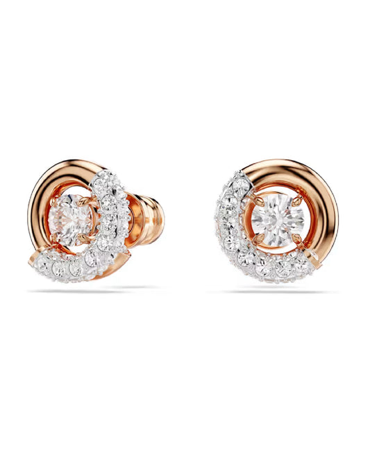 5692258 Swarovski Dextera Rose Tone Stud Earrings