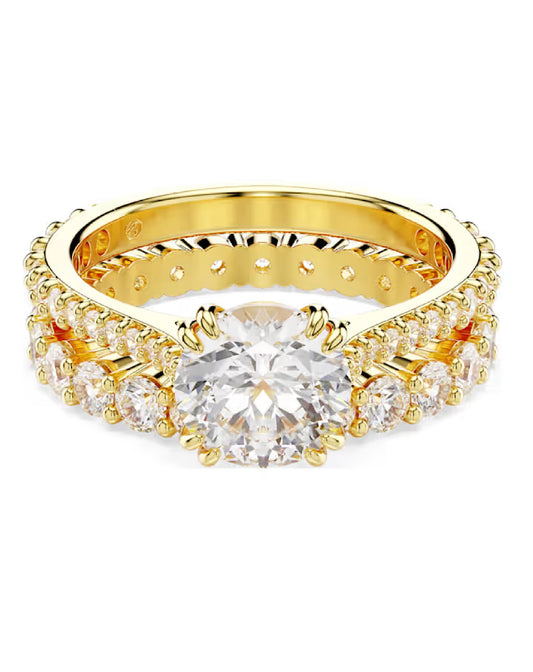 5693509 Stilla Cocktail Ring Yellow Tone Size 60