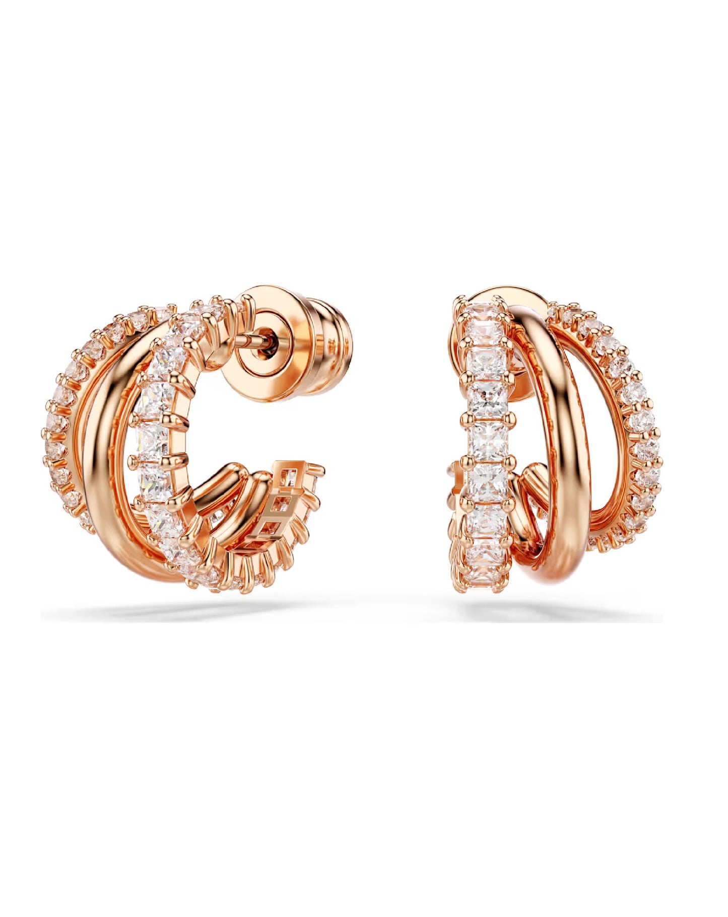 5698702 Swarovski Hyperbola Earrings, Rose Tone