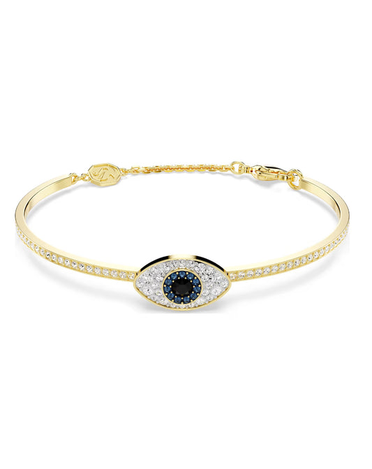5692171 Swarovski Symbolica Yellow Tone Evil Eye Bracelet Size: M