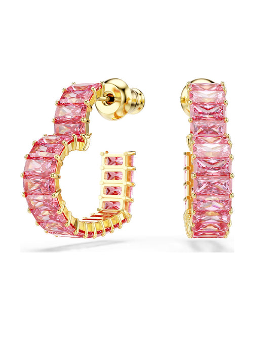 5706340 Swarovski Maytix Hoop Earrings, Yellow Tone