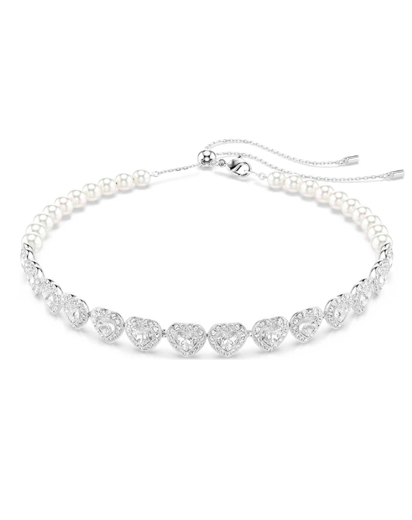 5720861 Swarovski Ariana Grande Necklace, White Tone