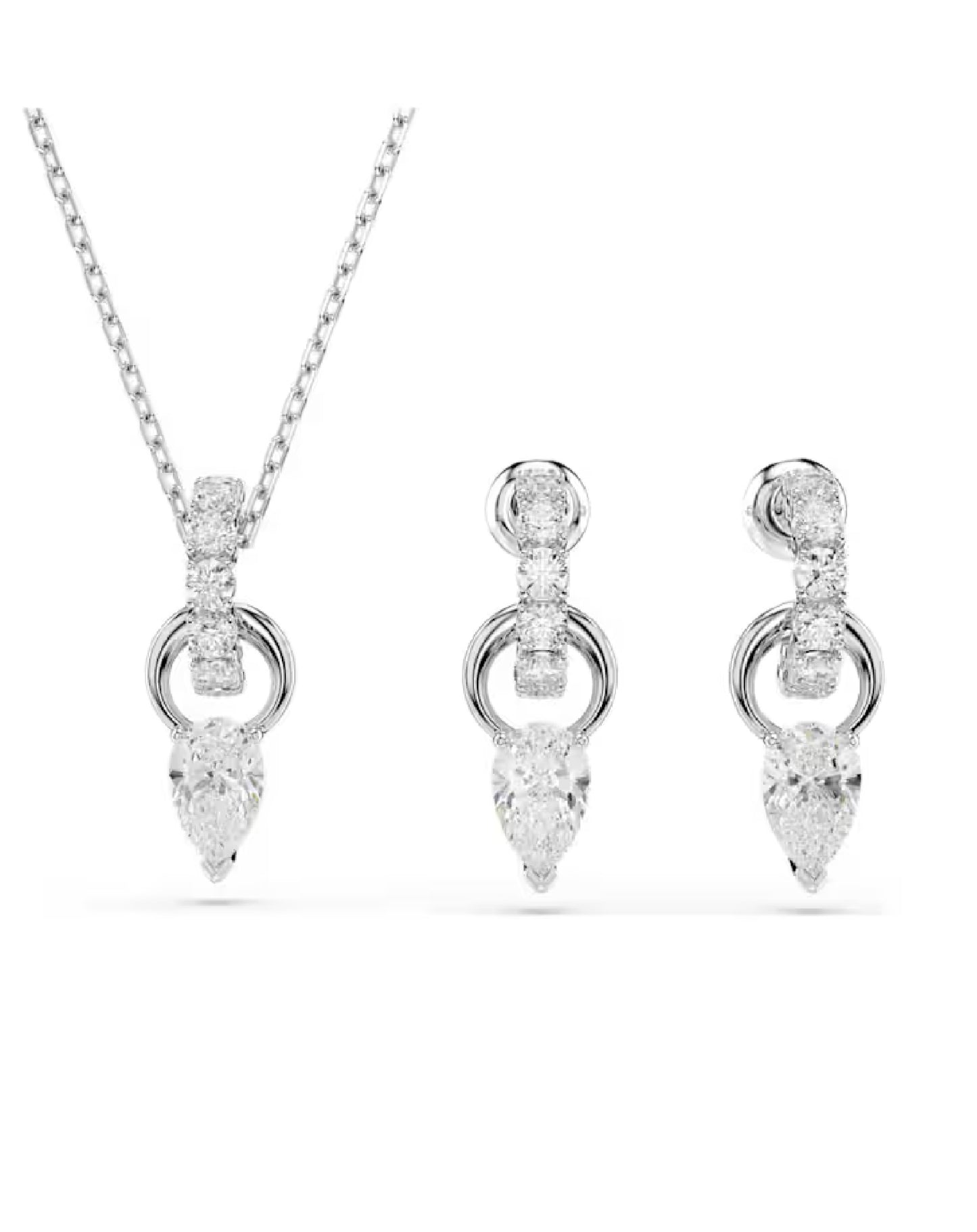 5723197 Swarovski Mesmera Set, White Tone