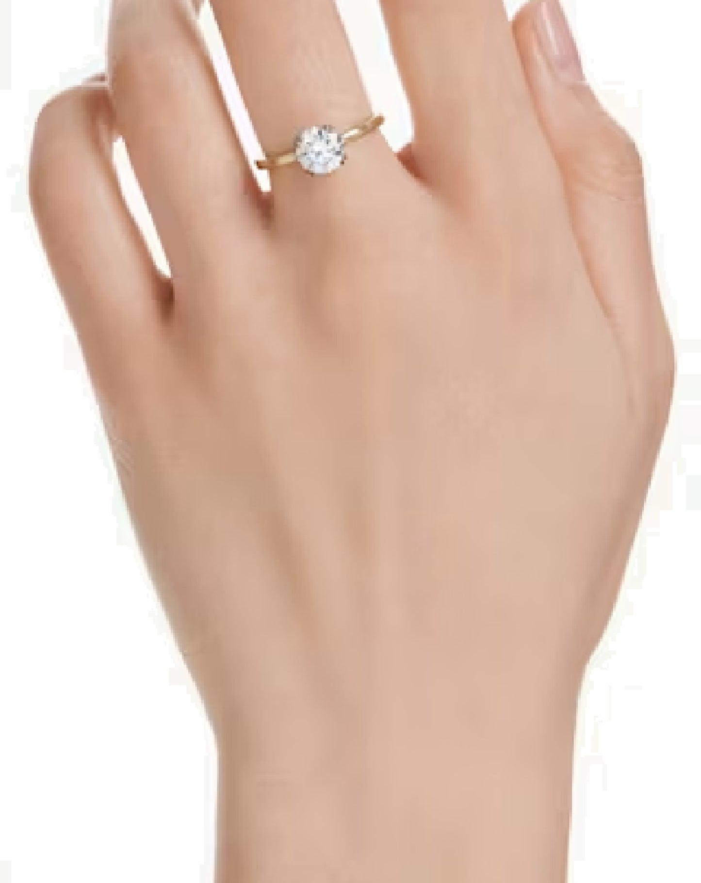 5723334 Stilla Cocktail Rhodium Plated Ring Size 52