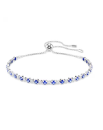 5725854 Swarovski Matrix Tennis Bracelet, White Tone