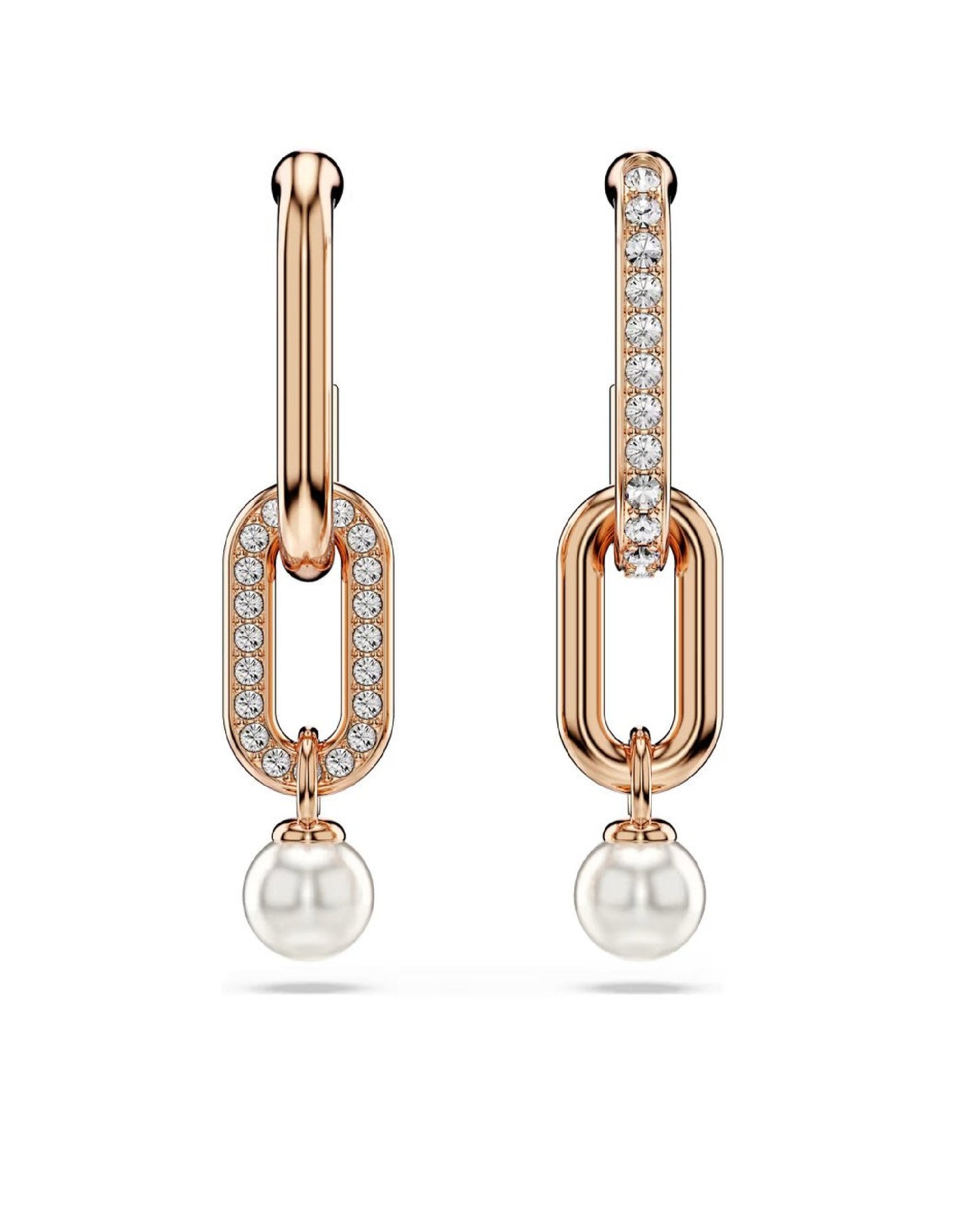 5728585 Swarovski Constella Drop Earrings, Rose Tone