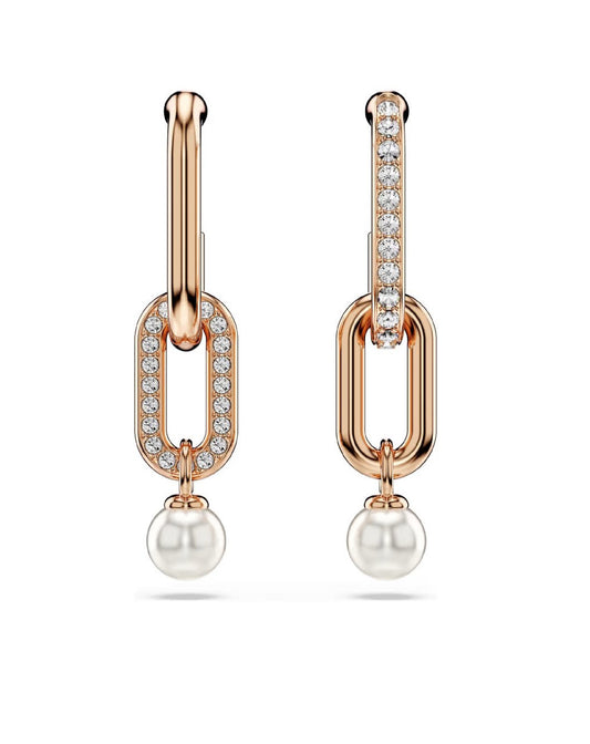 5728585 Swarovski Constella Drop Earrings, Rose Tone