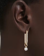 5728587 Swarovski Constella Drop Earrings, Yellow Tone