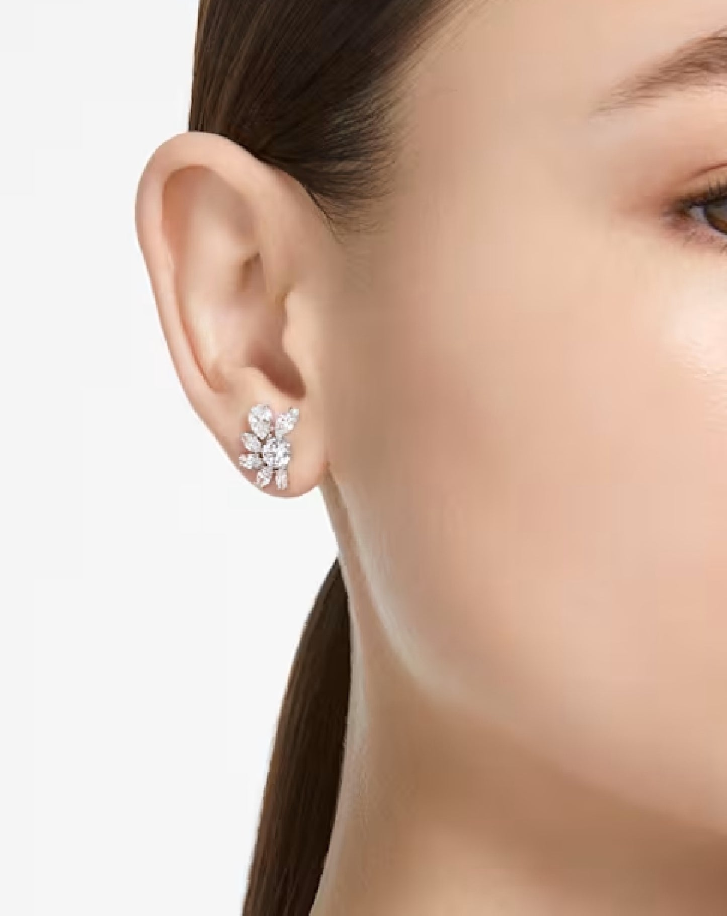 5737462 Swarovski Mesmera Stud White Tone Earring