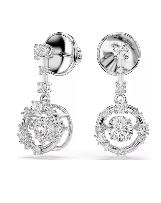 5738194 Constella Drop Earrings, White Tone