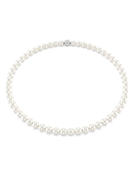 5747746 Swarovski Matrix Necklace – White Swarovski Crystal Pearls