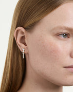 5747936 Swarovski Mesmera Drop Gold Tone Earring
