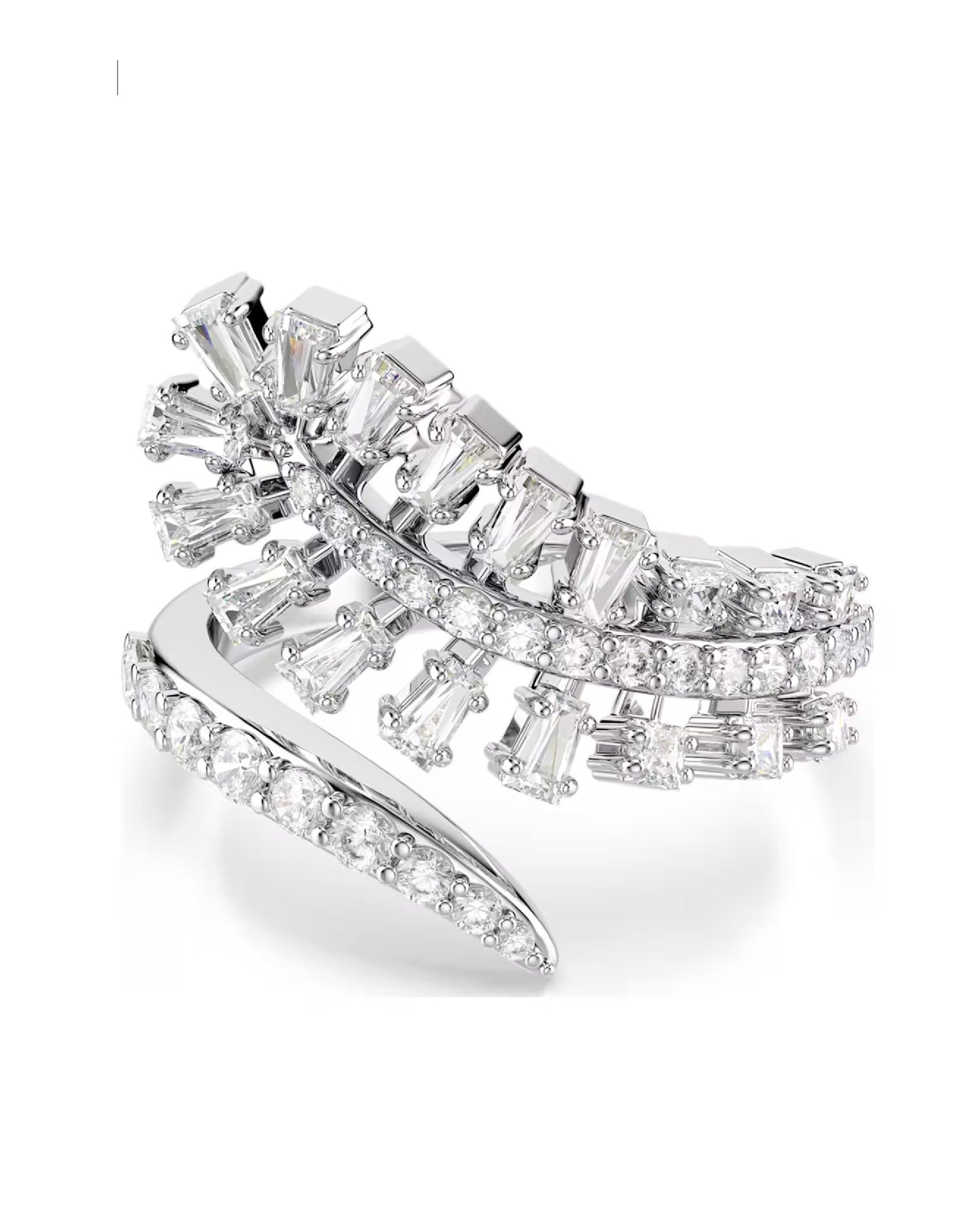 5757838 Swarovski Vienna White Tone, Ring Size 58
