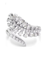 5757838 Swarovski Vienna White Tone, Ring Size 58