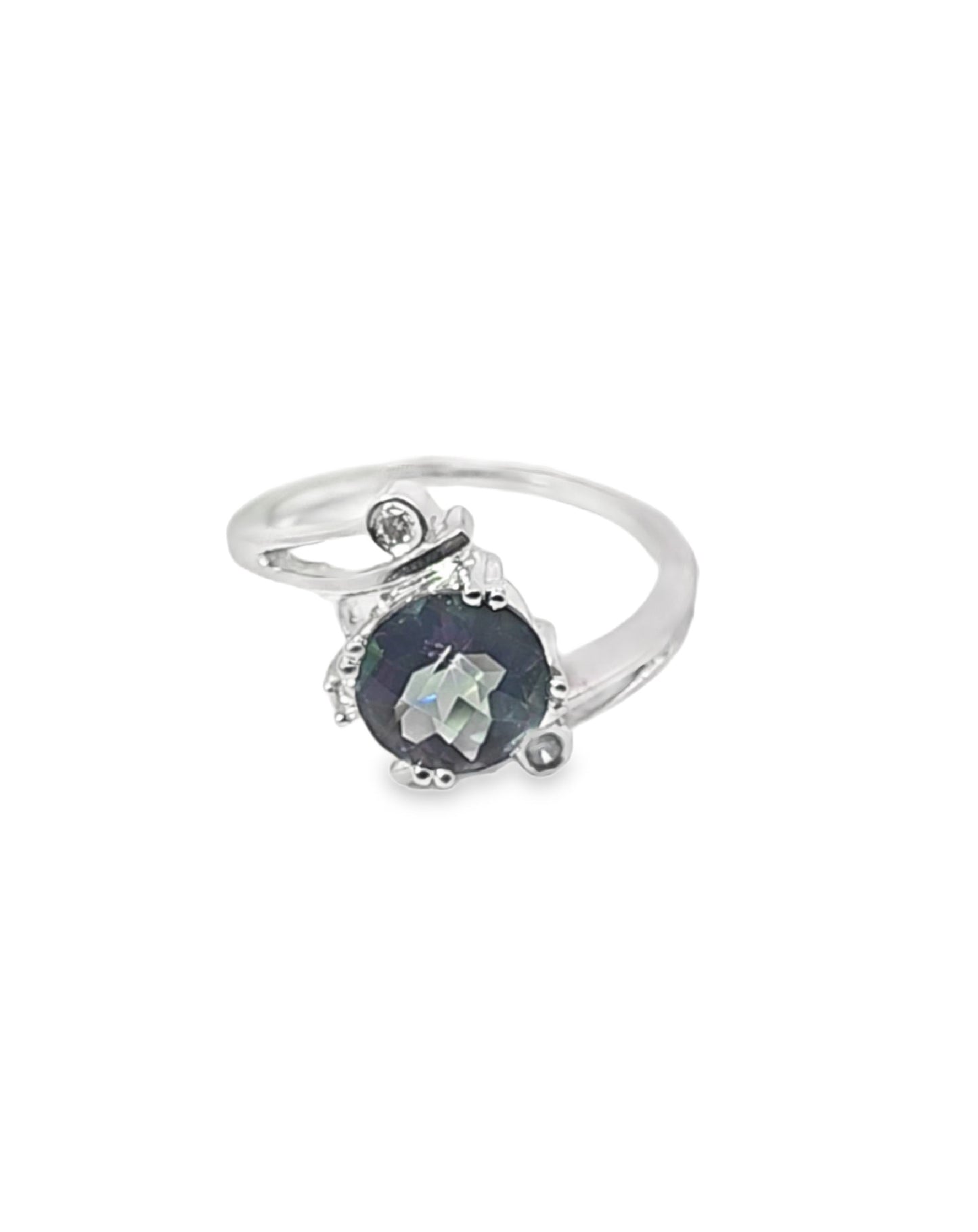 Mystic Stone Brilliant Cut Semi-Precious Diamond Ring