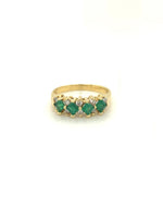 Diamonds Princess Cut Emerald Diamond Ring, 0.60 CT E+ 0.36 CT Rings